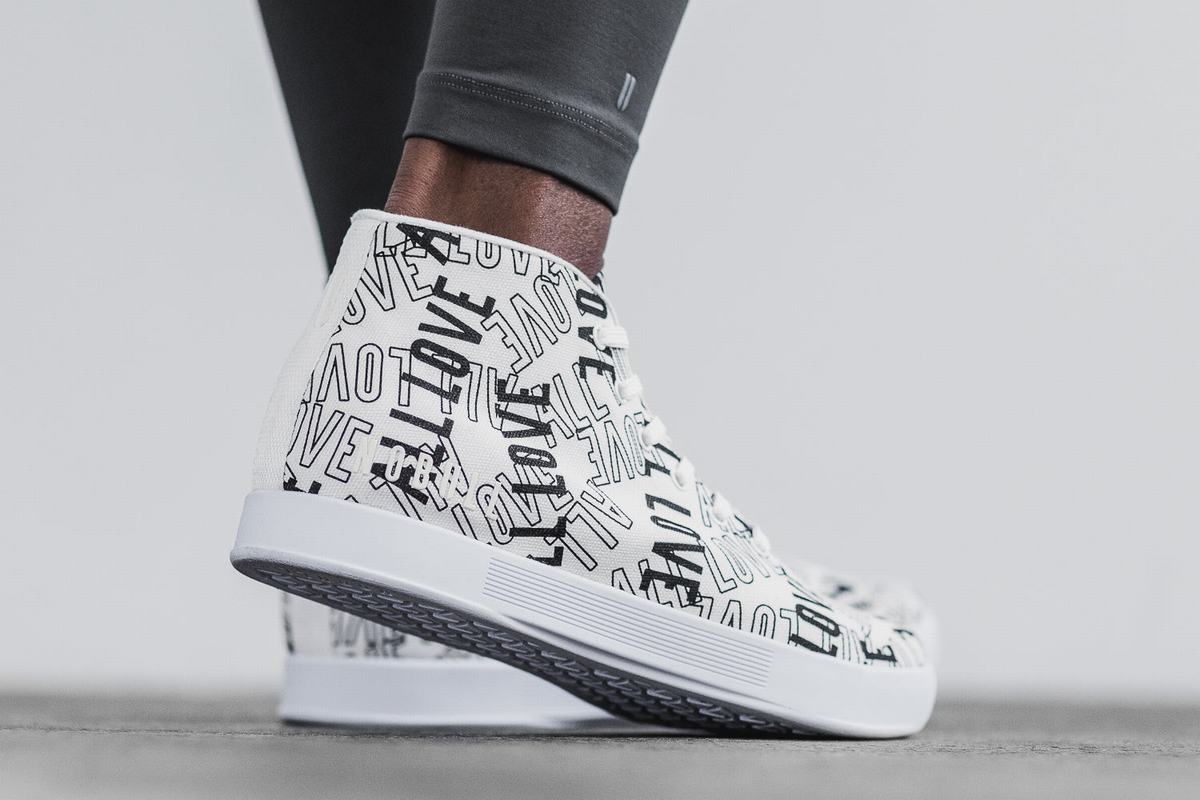 Nobull All Love Canvas Mid Women's Trainers White | Australia (UP5720)